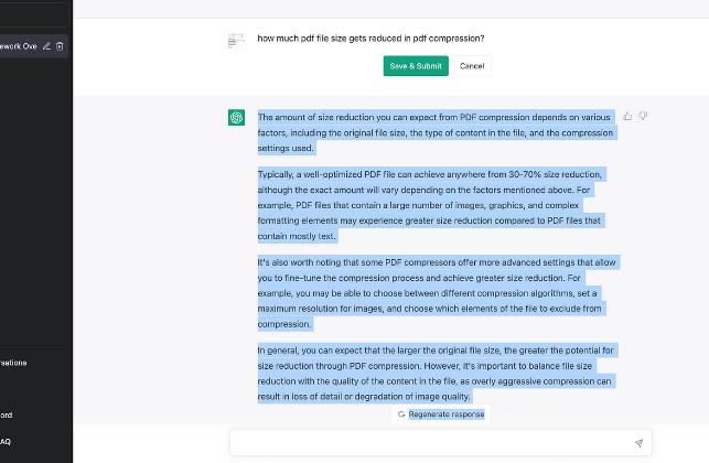 The Impact of GPT on PDF File Compression Techniques